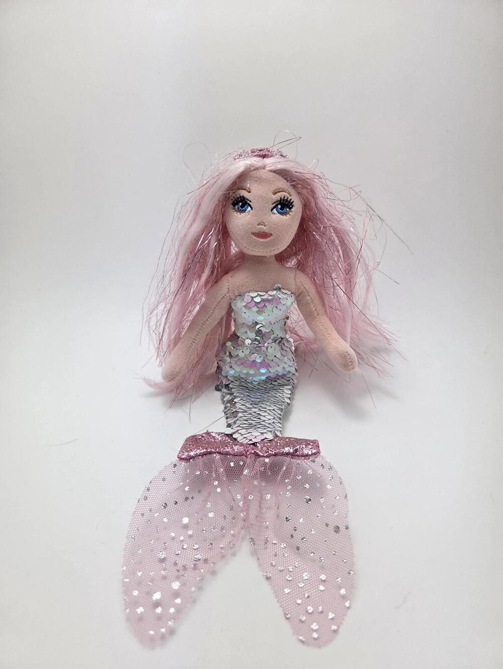 Ty Sea Sequins “Cora" The Pink Sequin Mermaid - No Hang Tag (8 inch)